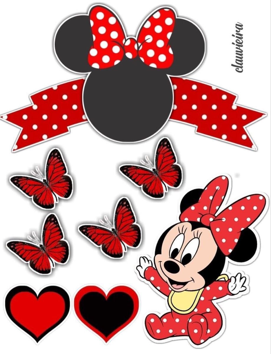 Торт голова Минни Маус