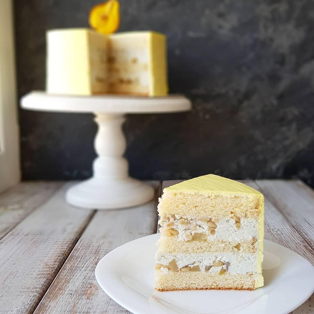 Пирог груши в хрустале