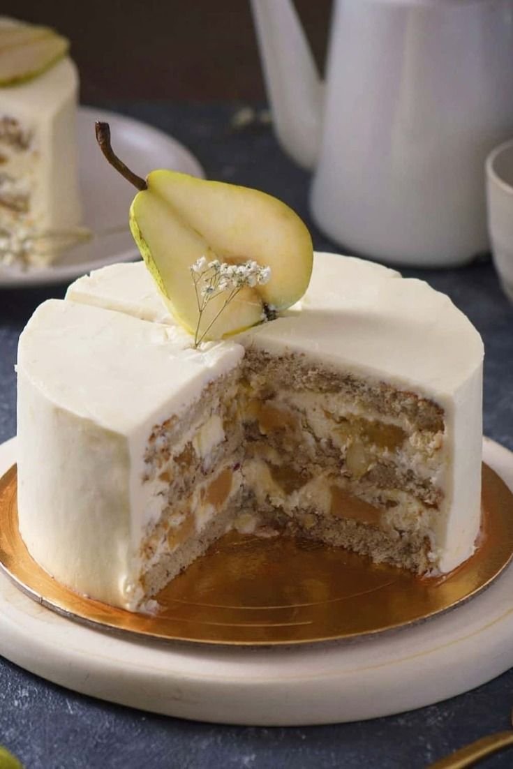 Муссовый торт груша карамель