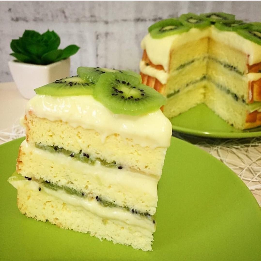 Торт из киви