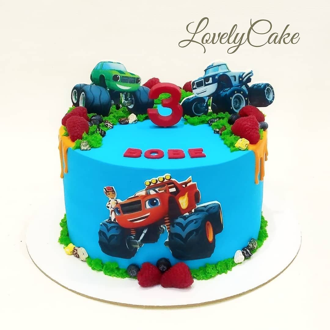 Торт Вспыш и чудо машинки для мальчика 4 года