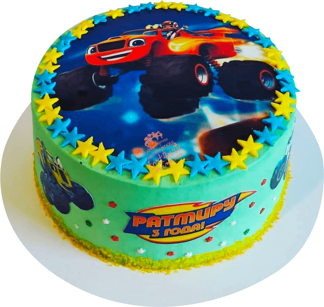 Торт со Вспышем для мальчика 4 года