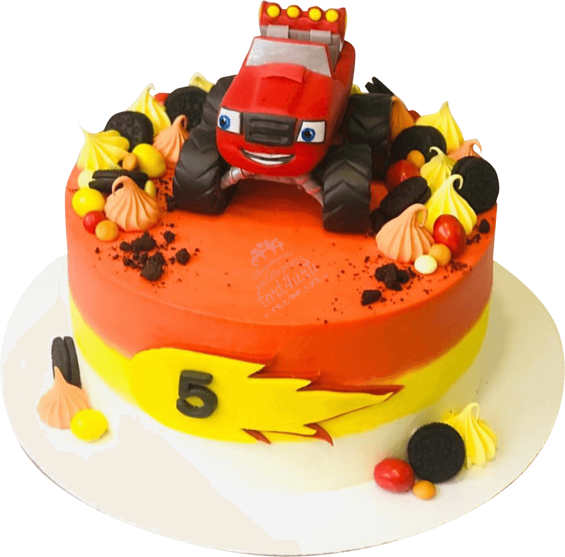 Торт Вспыш и чудо машинки