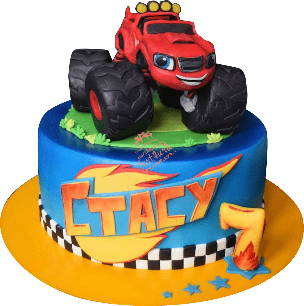 Торт Вспыш и чудо машинки для мальчика