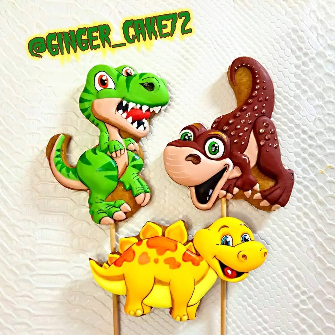 Динозавры печать на торт