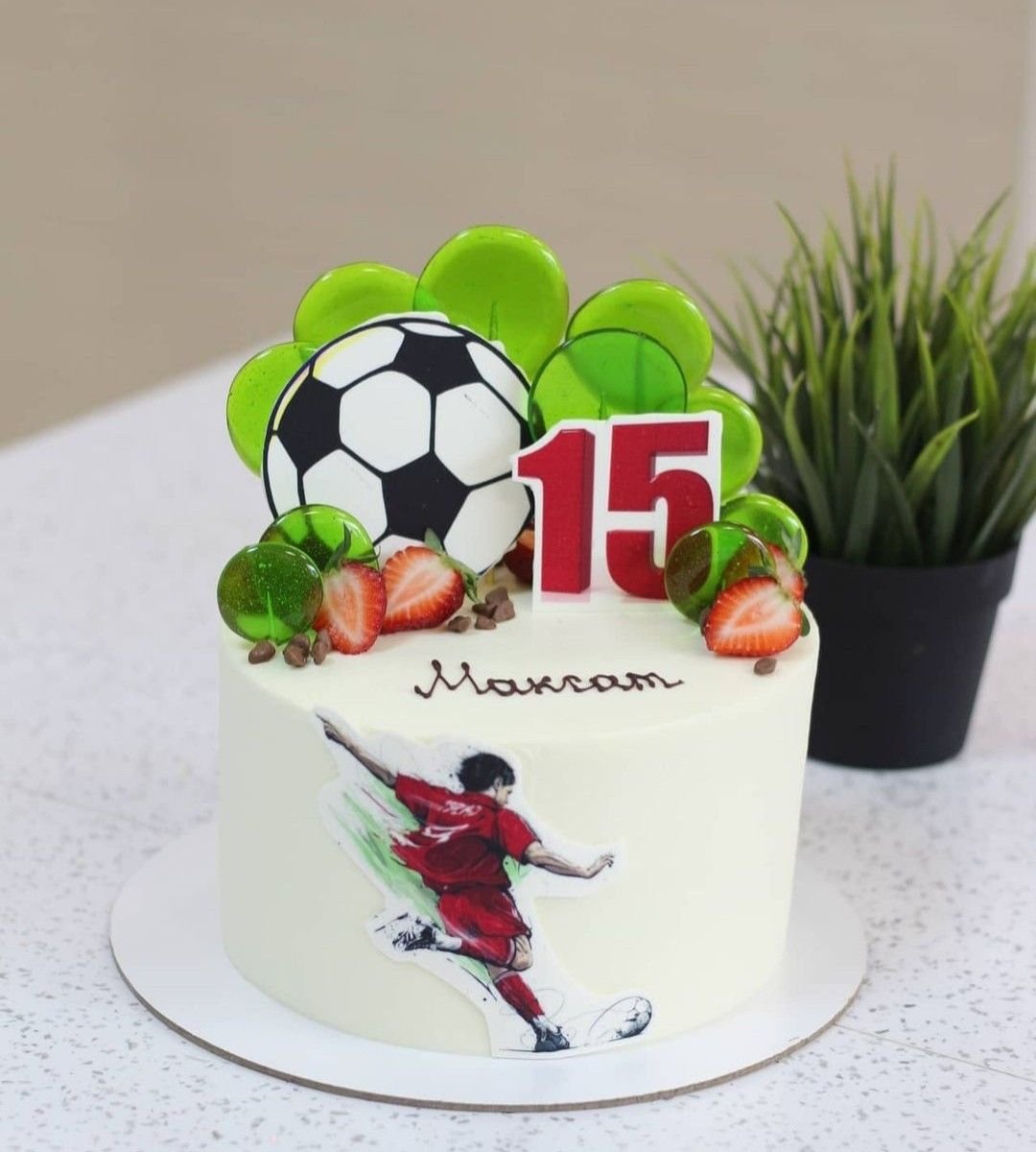 Торт на футбольную тему