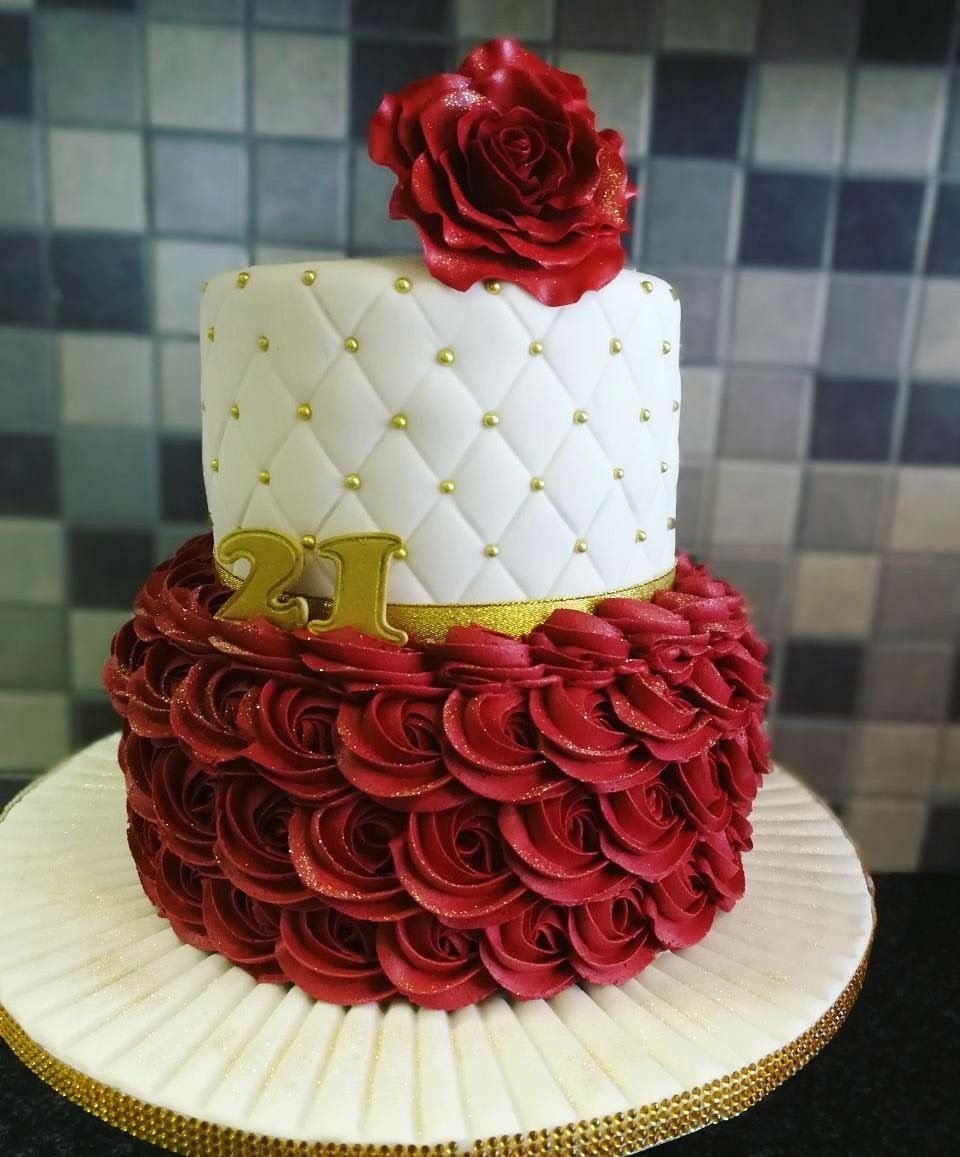 Торт красный бархат двухэтажный