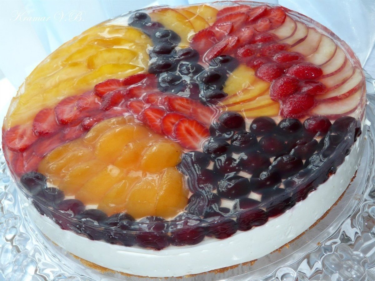 ЖЕЛЕЙНЫЙ торт с фруктами