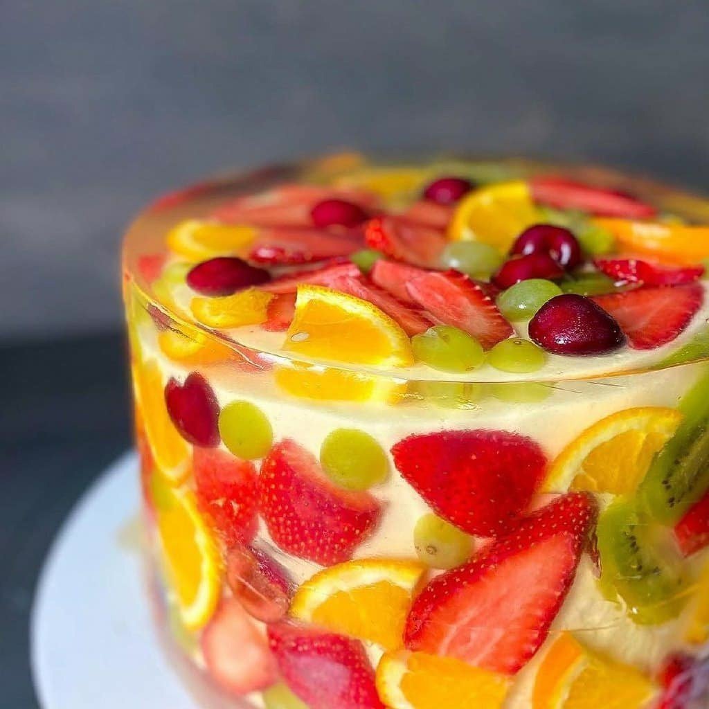 ЖЕЛЕЙНЫЙ торт с фруктами
