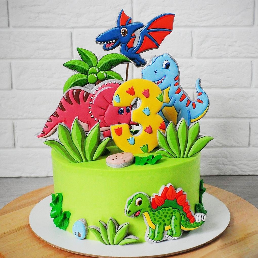 Динозавры сахарная печать