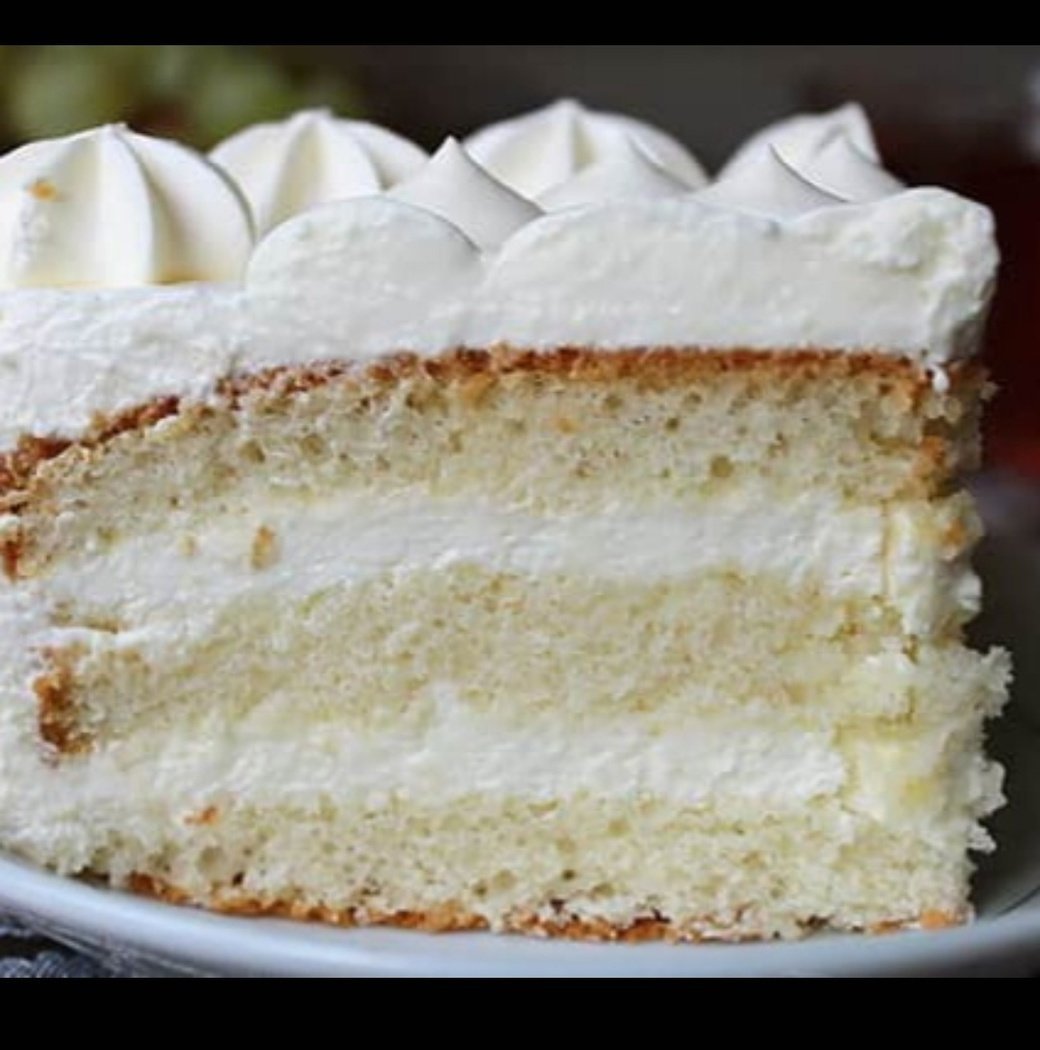 Торт с бананом и сливками