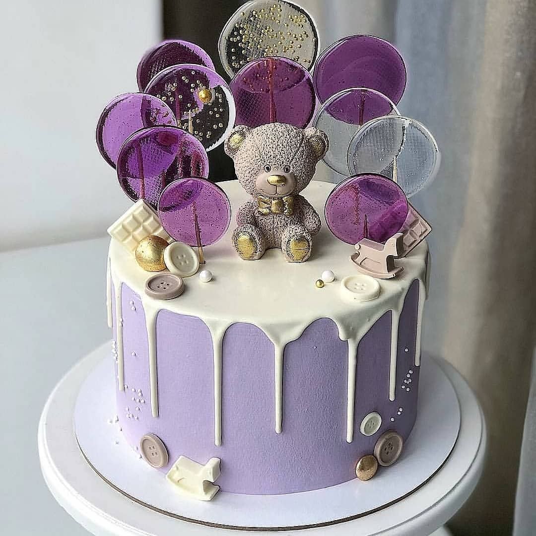 Сиреневый торт