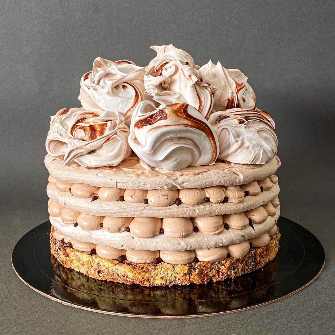 Торт "безе с фундуком" (Hazelnut Meringue Cake)