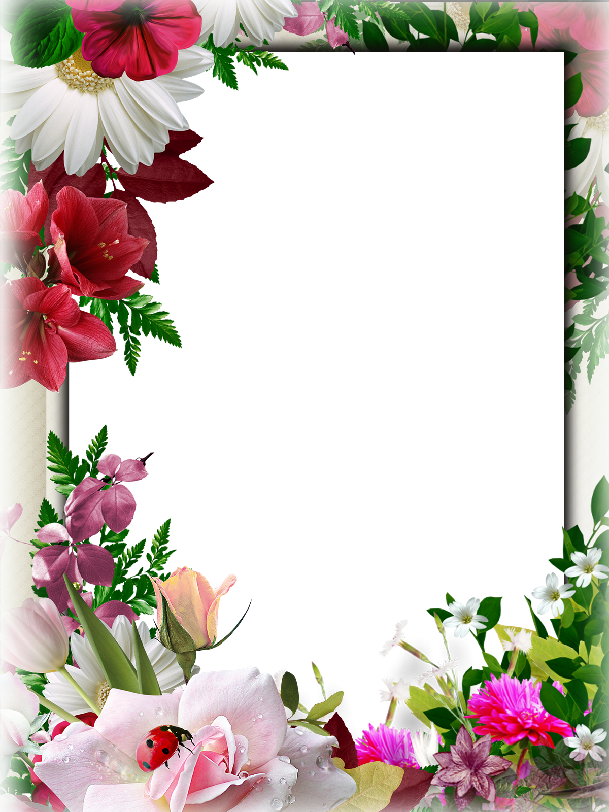 Рамка с цветами