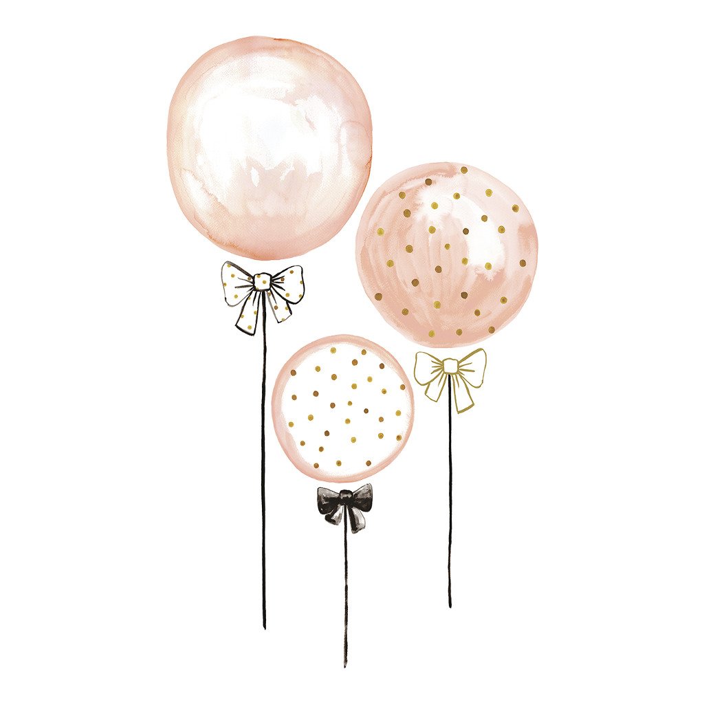 Мишка с шариками на день рождения