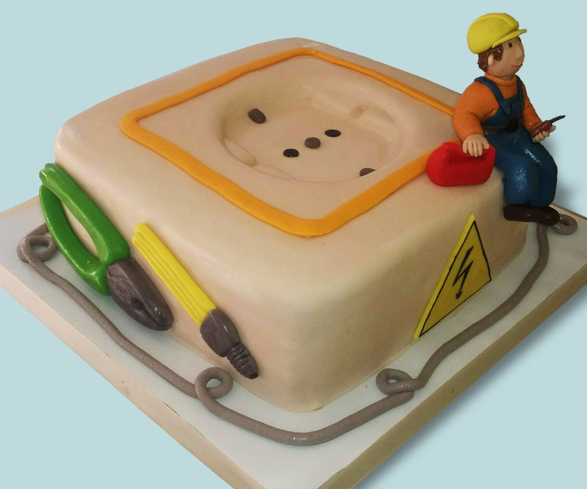 Торт розетка для электрика