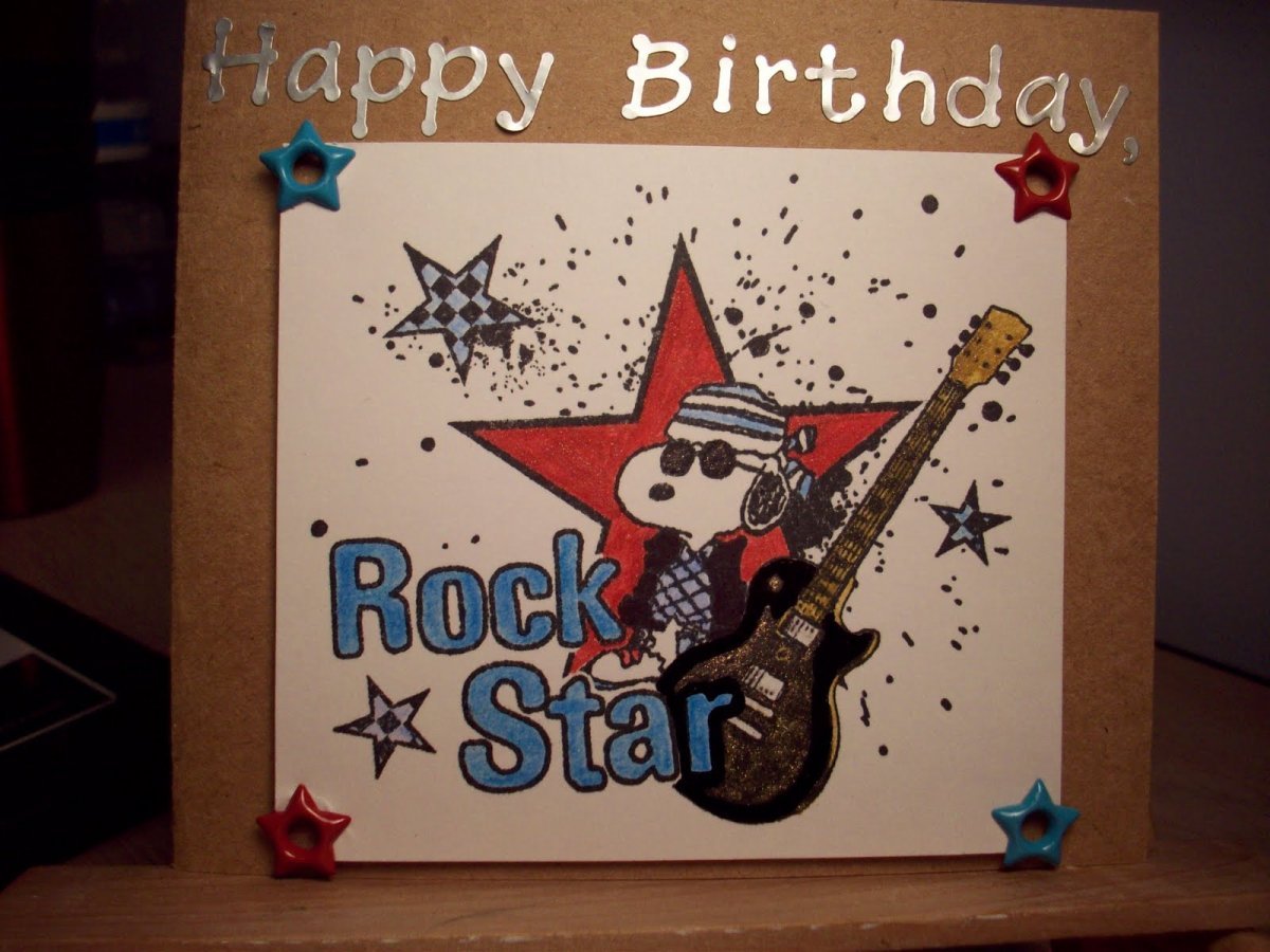 Поздравление в стиле рок