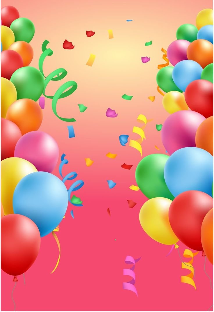 Праздничные фоны с воздушными шарами