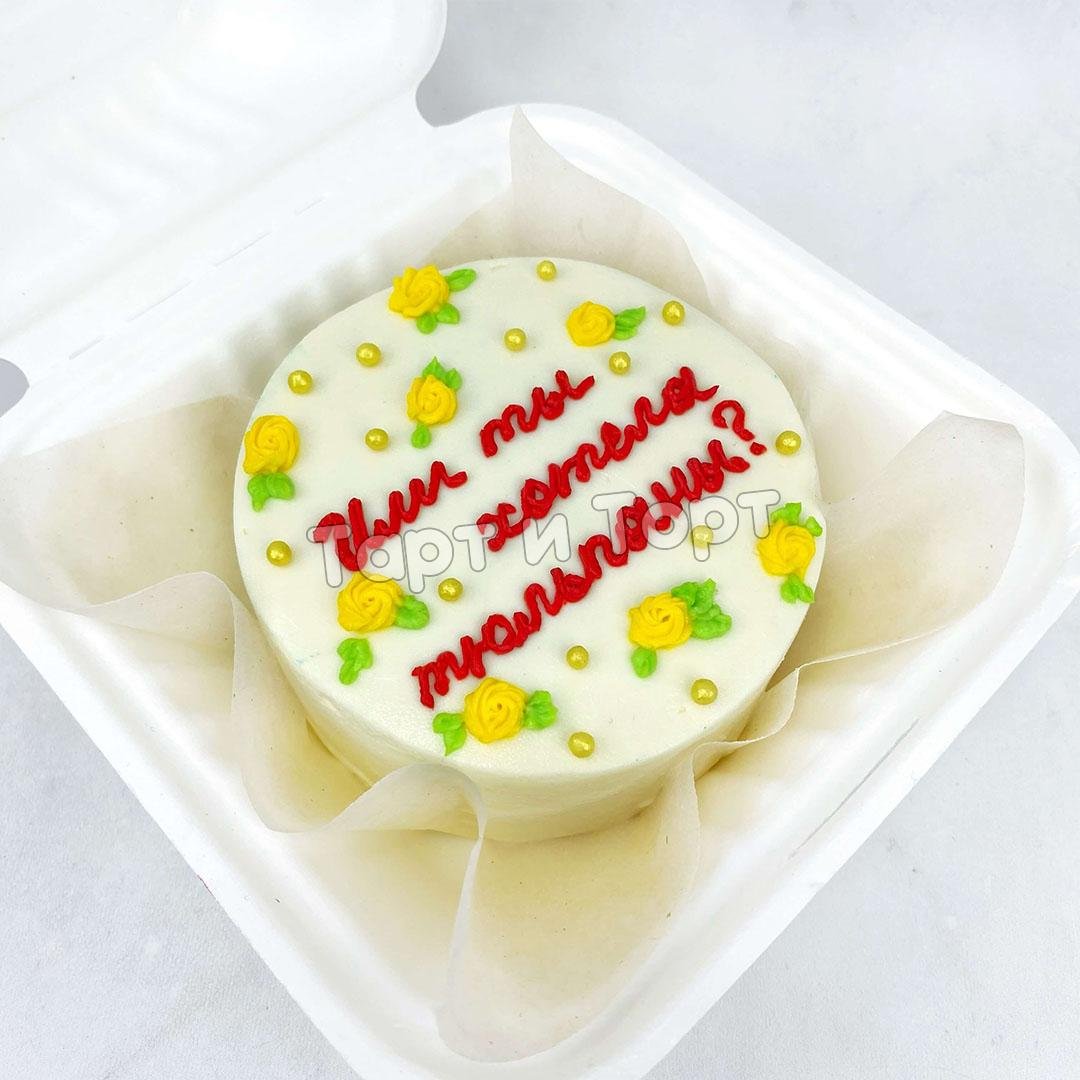 Бенто торт с пряничным человечком