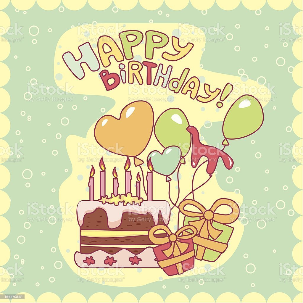 Графические открытки на др