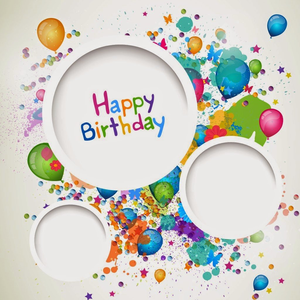 Рамка с днем рождения вектор