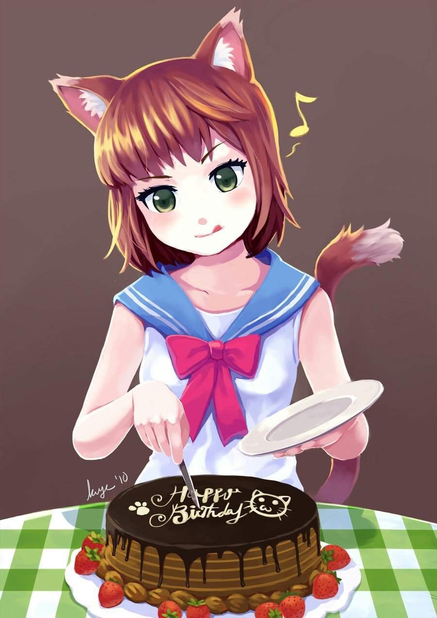 С днём рождения девочке аниме
