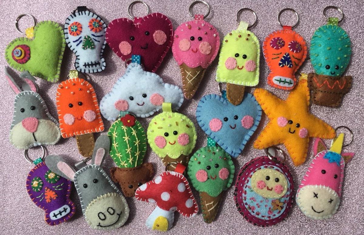 Мягкие игрушки из фетра