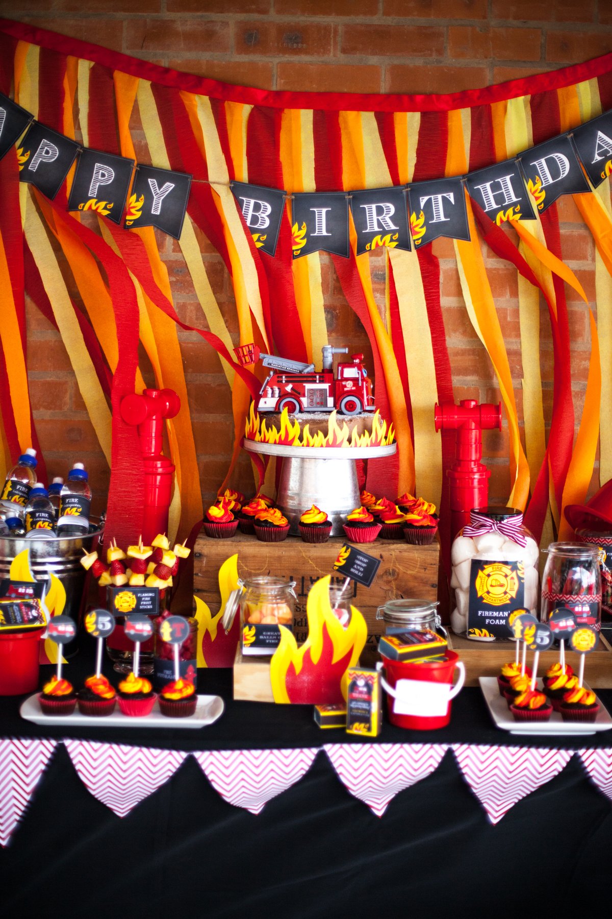 День рождения в стиле игр. Кенди бар Пиратская вечеринка. Украшения для вечеринки день рождения. Др в стиле пожарного. Вечеринка в стиле пожарных.