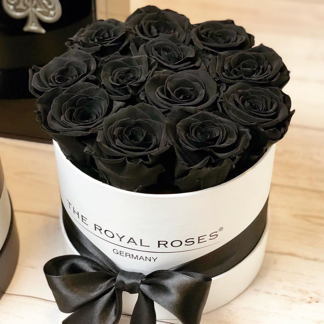 Цветы в черной коробке