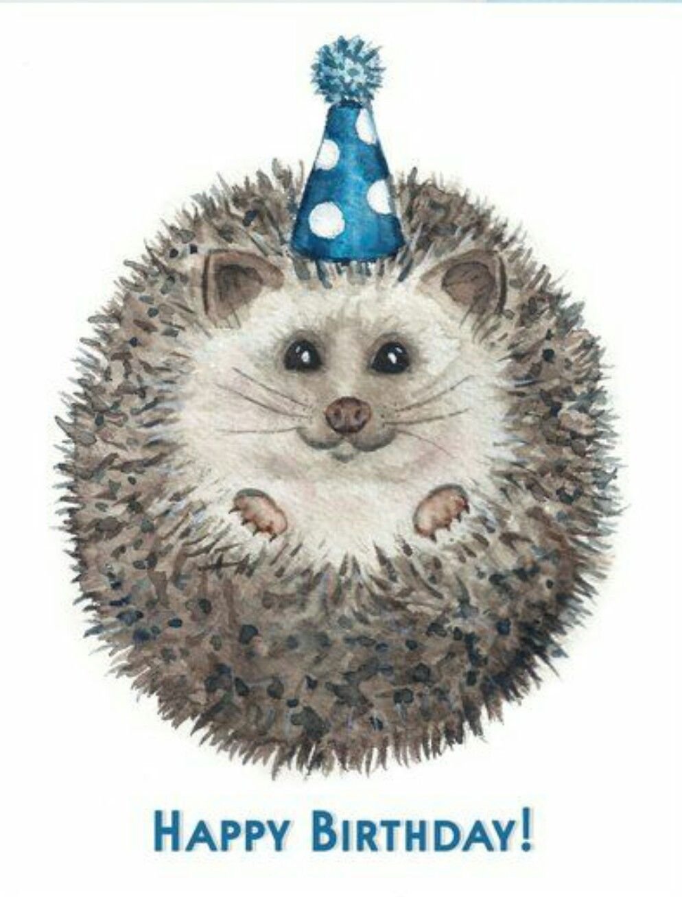 С днем рождения Ежик с шариками