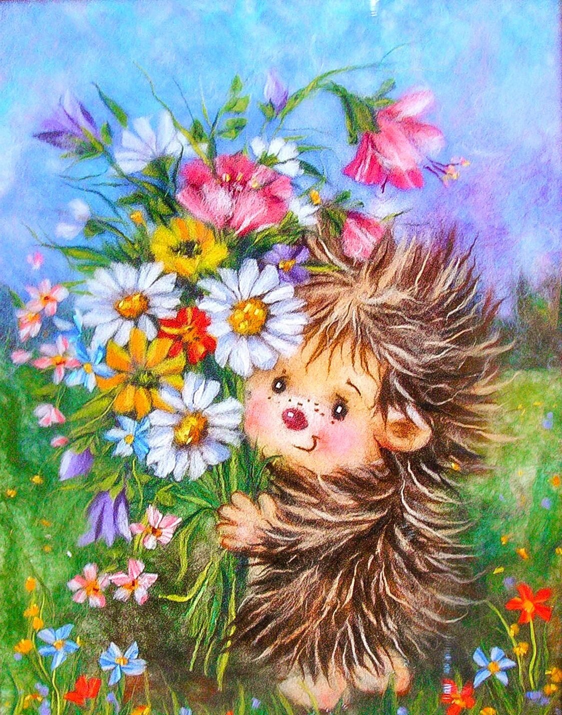 Живопись Елена Разина Ежик