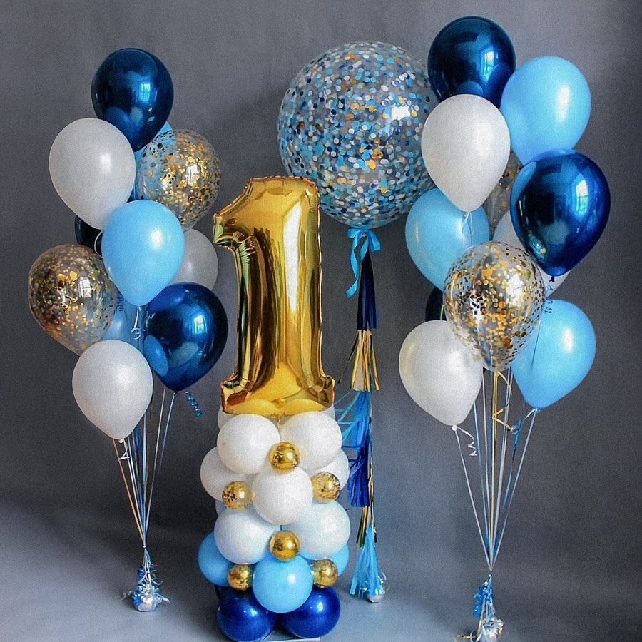 Украшение шарами с цифрами