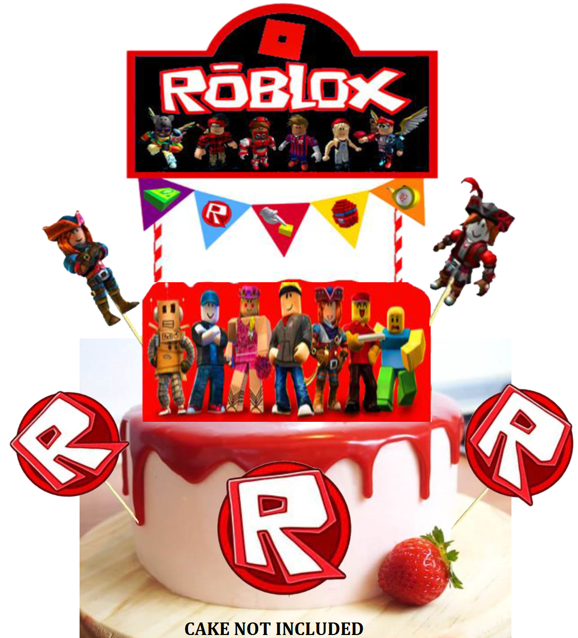 День рождение в стиле ромблокс