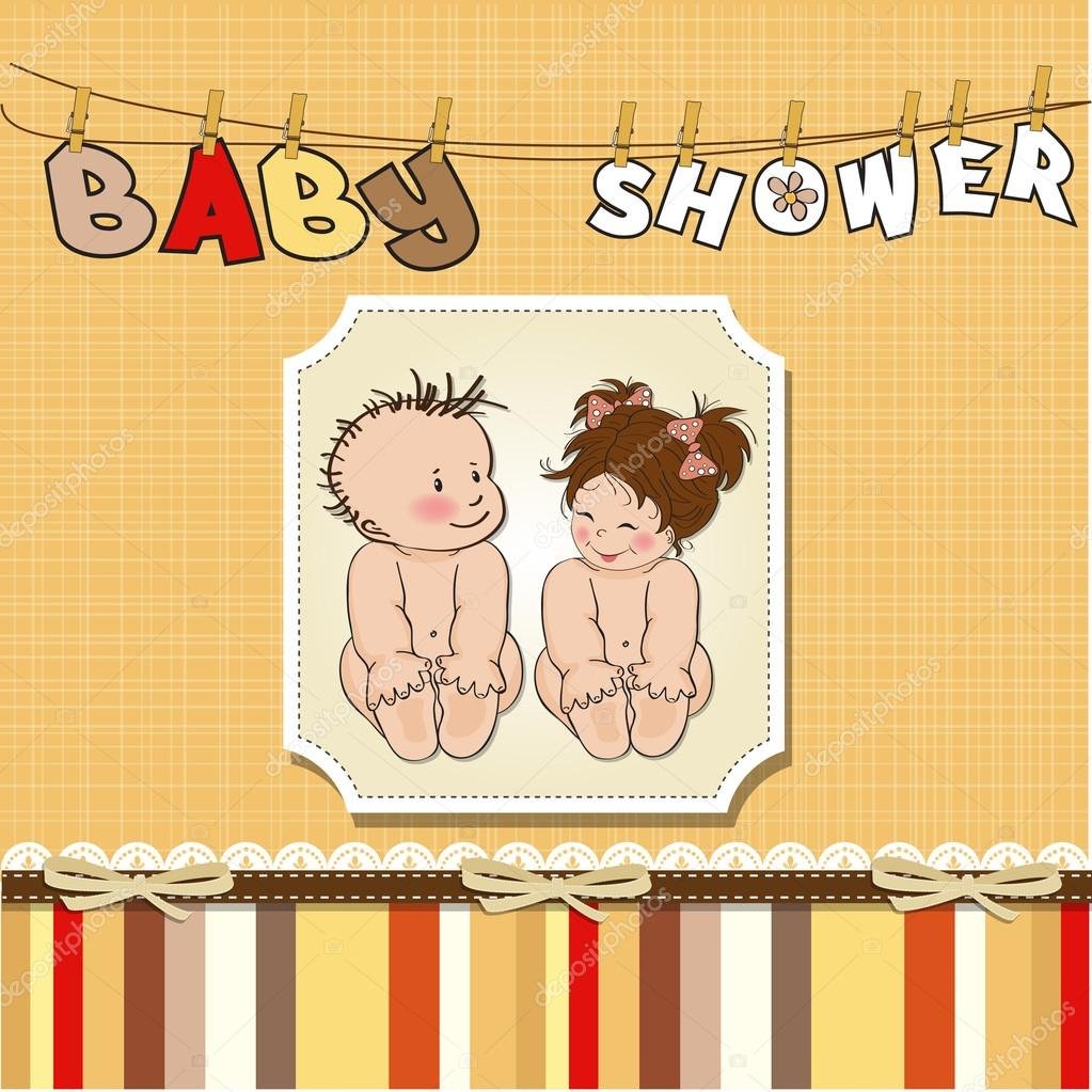 Поздравительные открытки для двойняшек