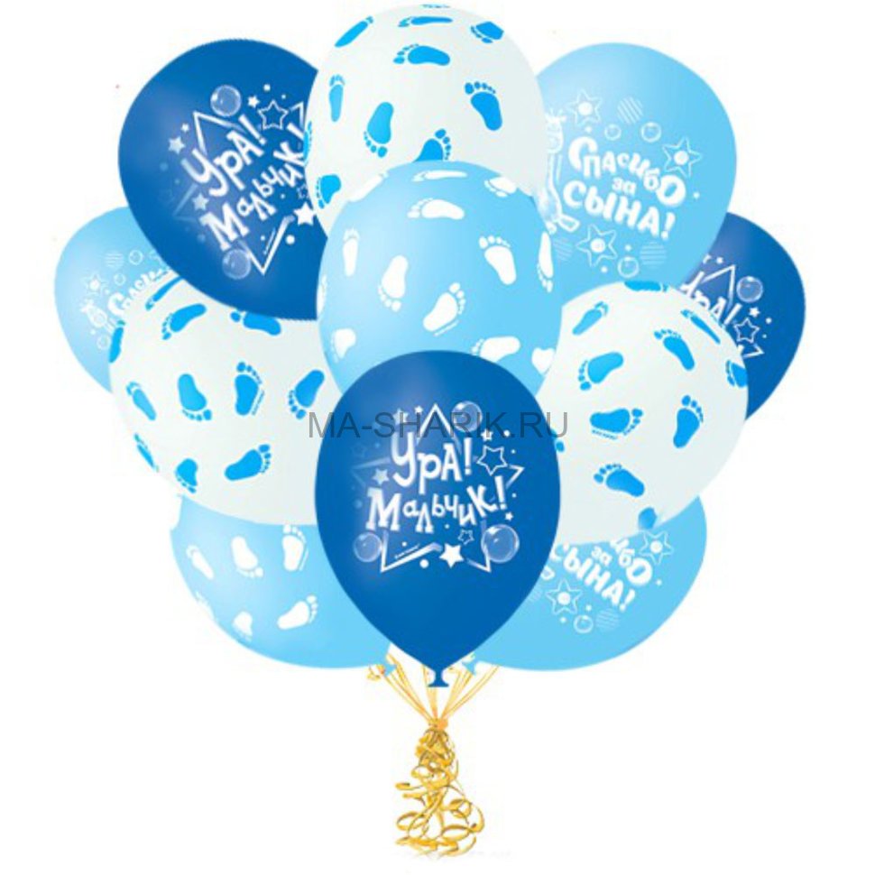 Латексные шары на выписку из роддома