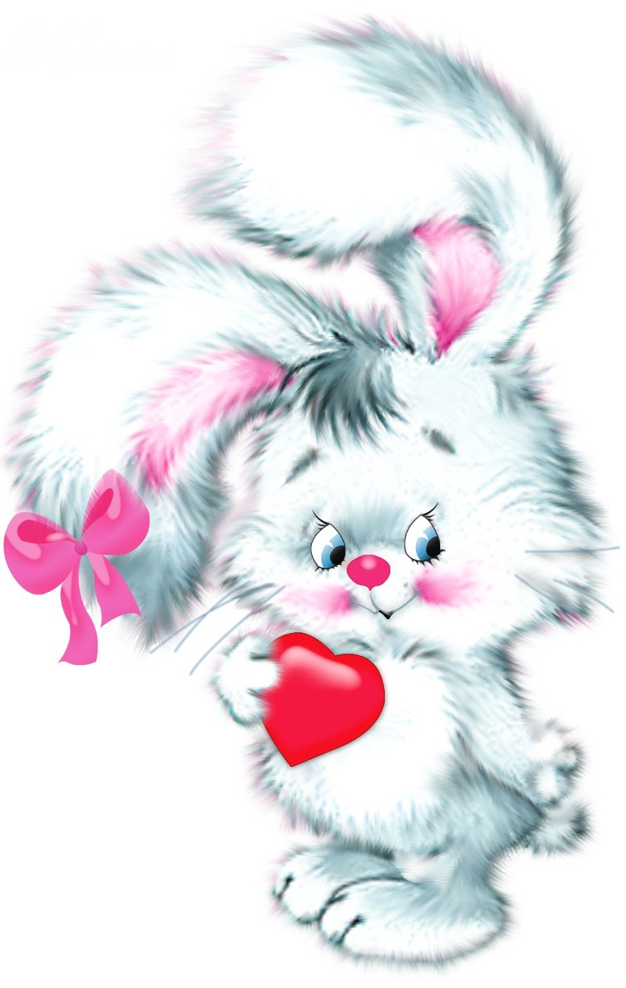 Зайчик с цветами