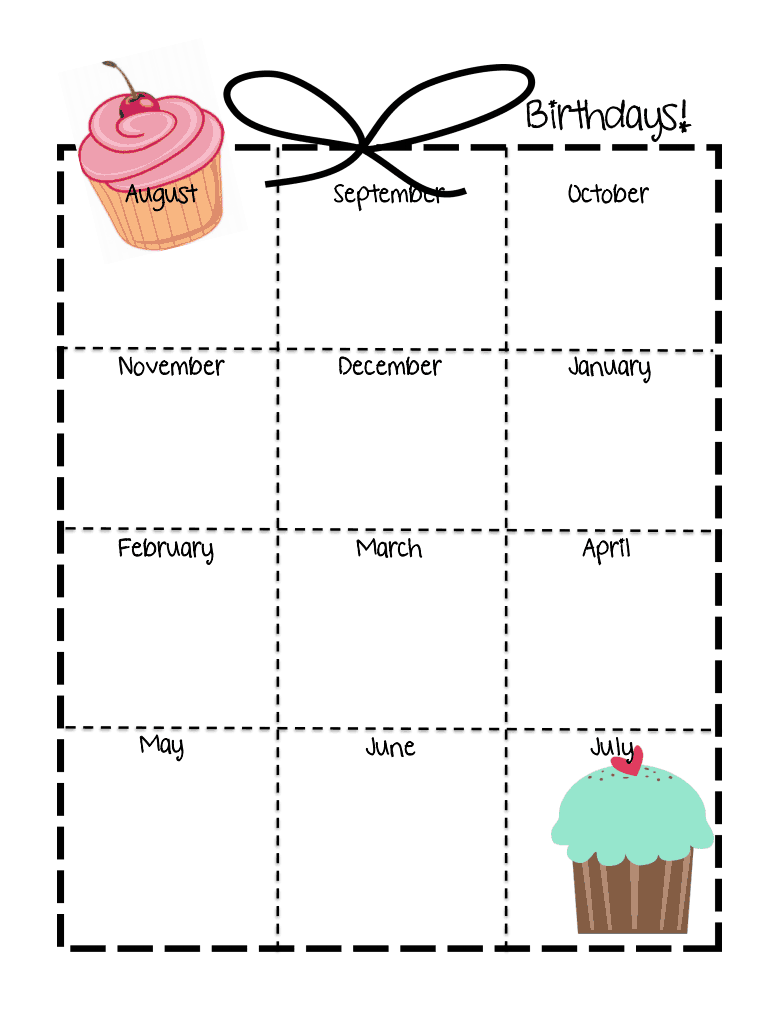 Календарь дней рождений сотрудников