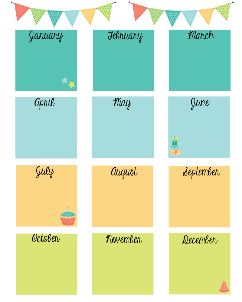 Календарь дней рождений сотрудников