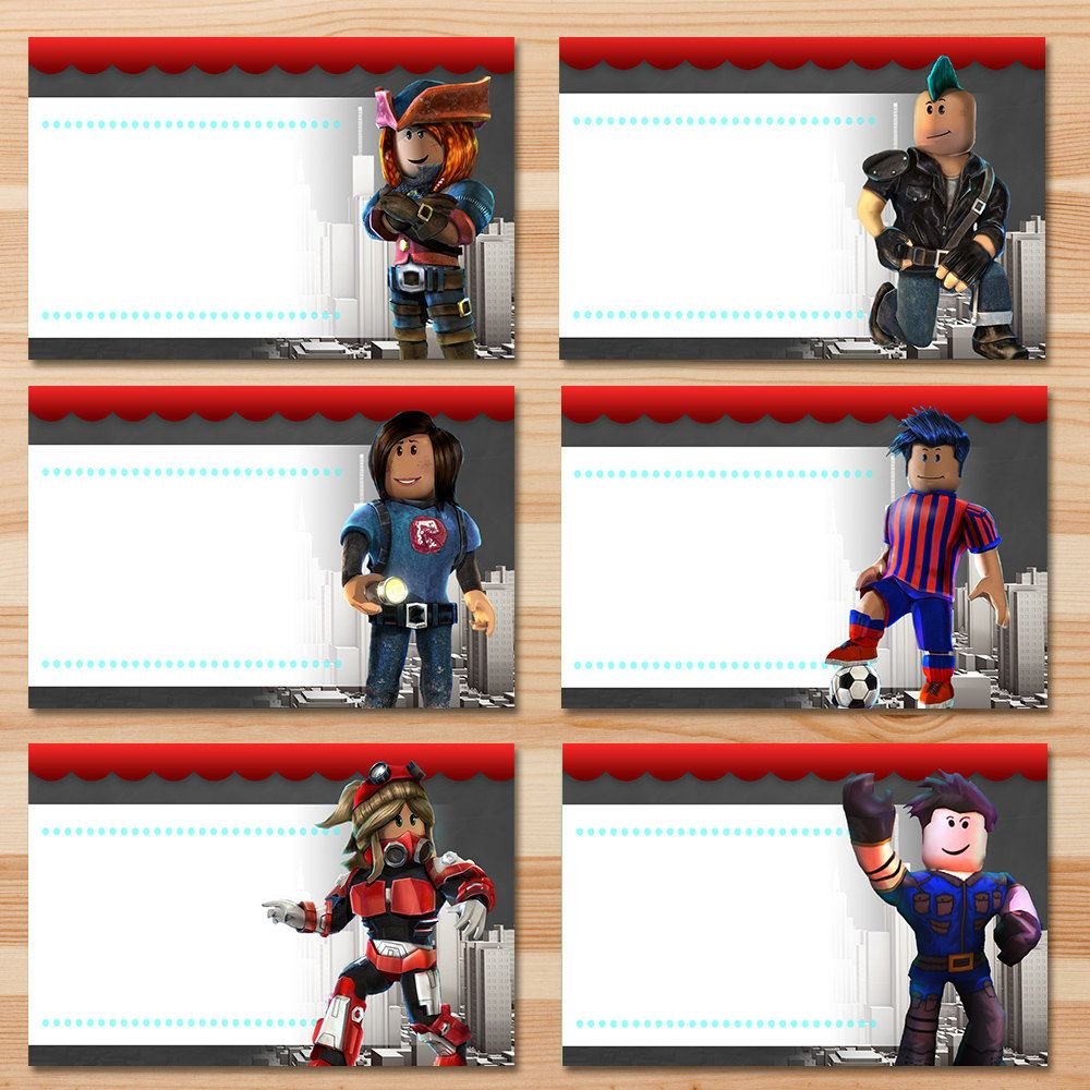 Пригласительные на день рождения РОБЛОКС