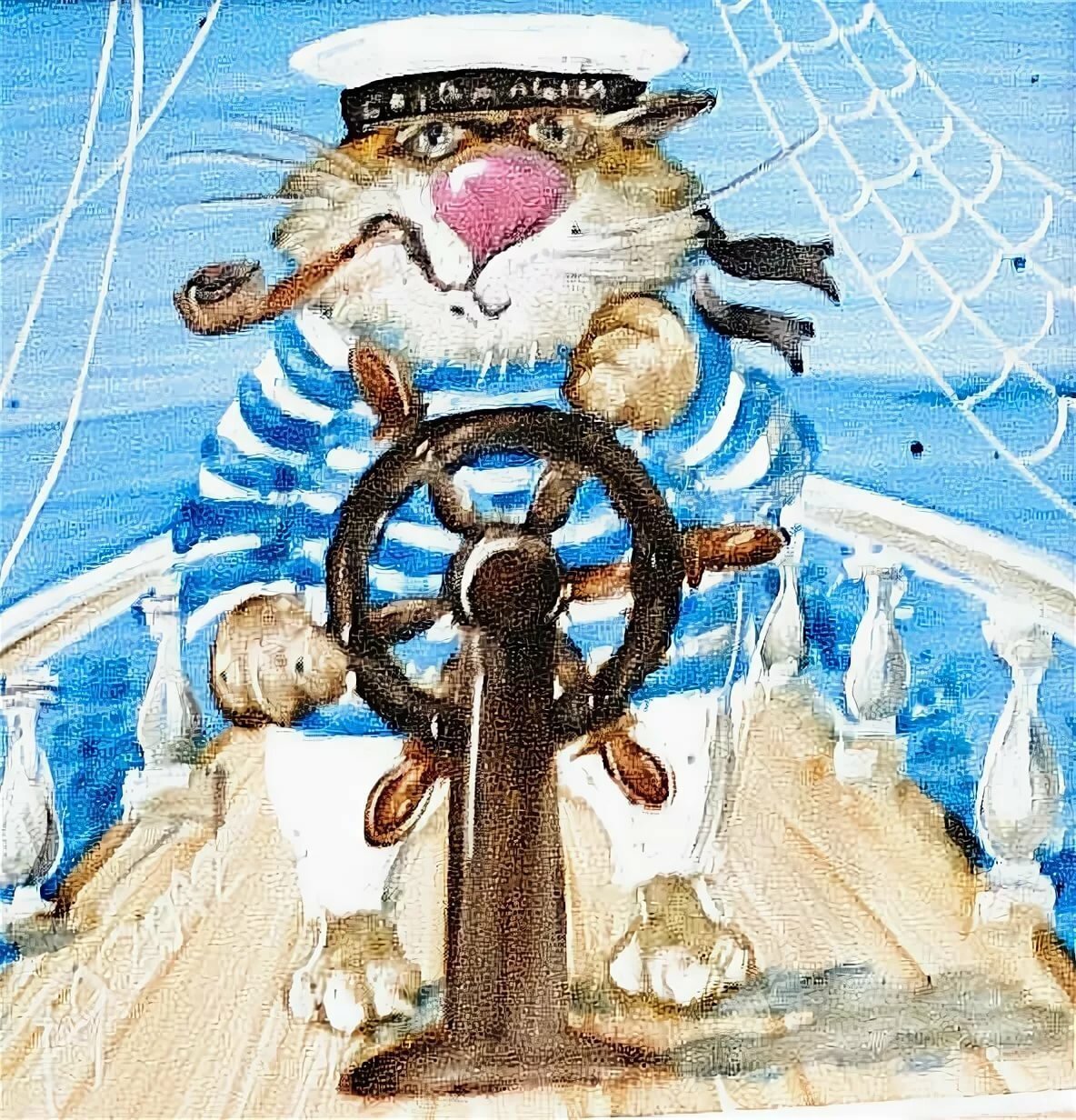 Торт морская тематика