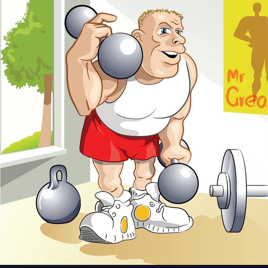 Открытка в спортивном стиле