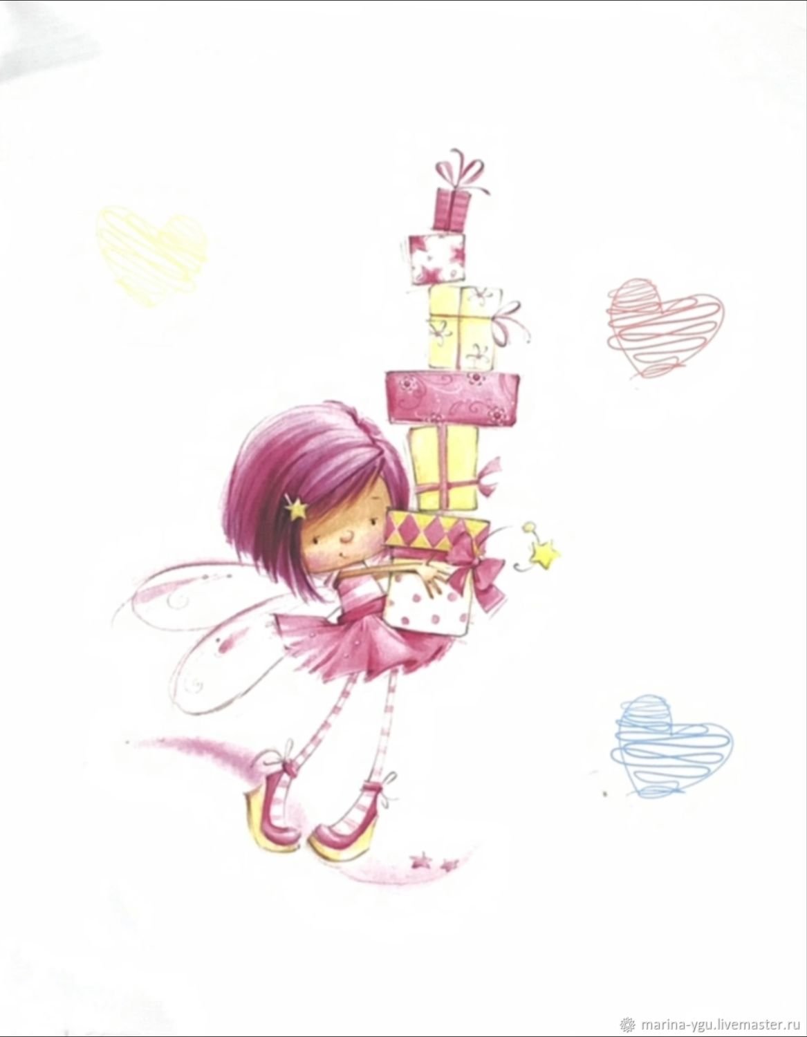 Открытка с феей с днем рождения