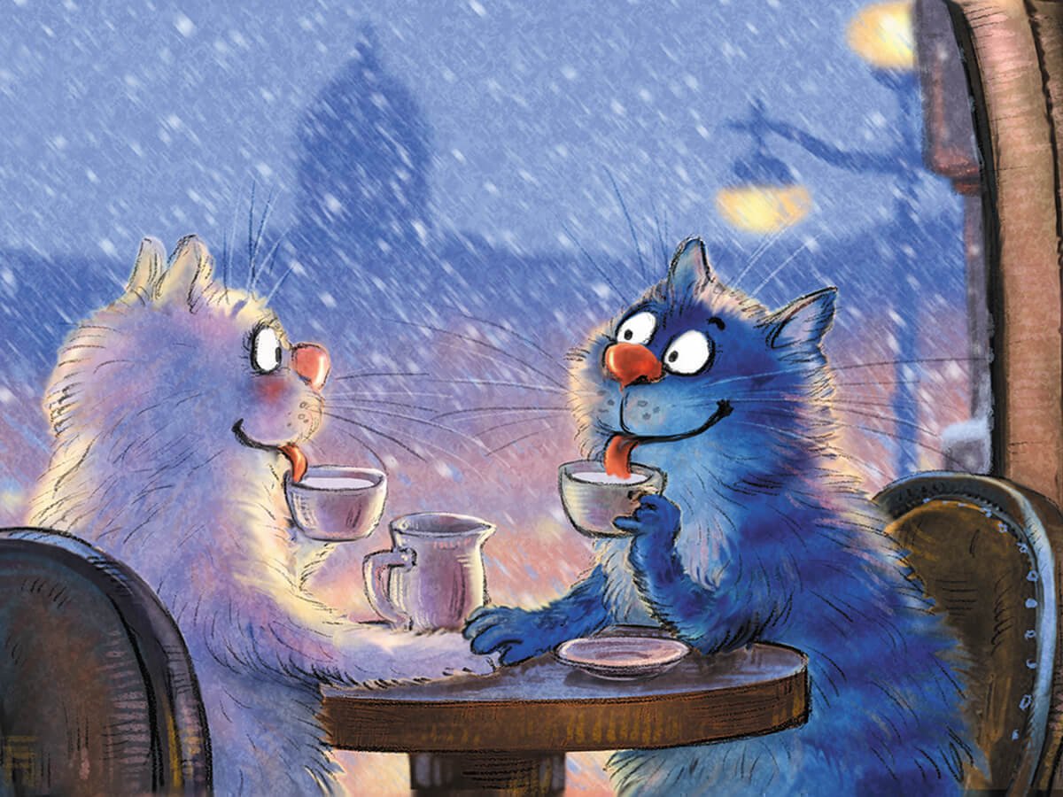 Синий кот Ирины Зенюк 2020