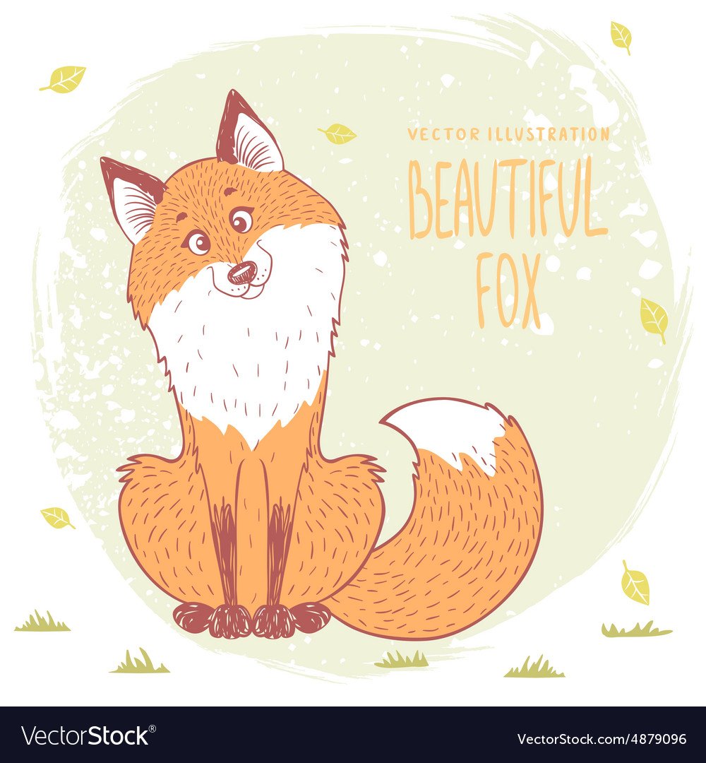 Плакат с днем рождения с лисами