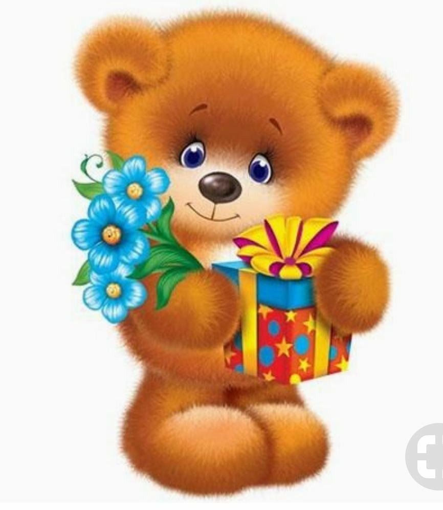 Медвежонок с цветами
