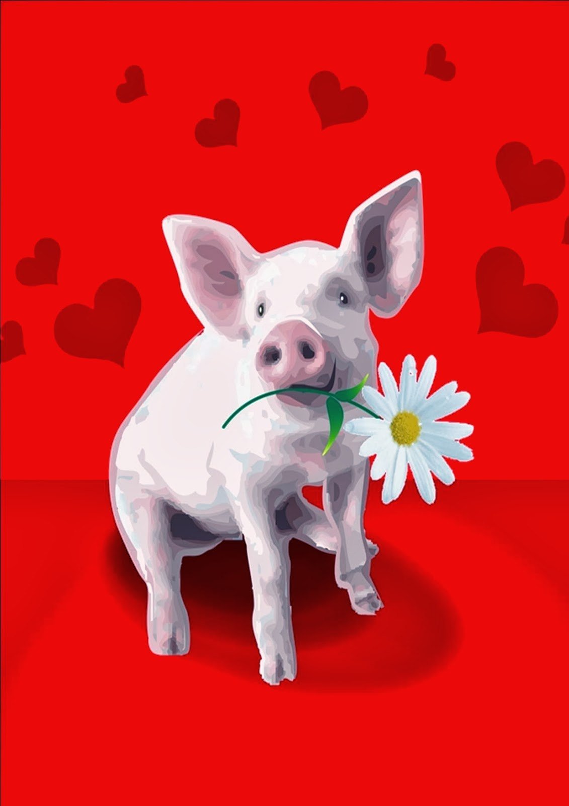 Картина свинья