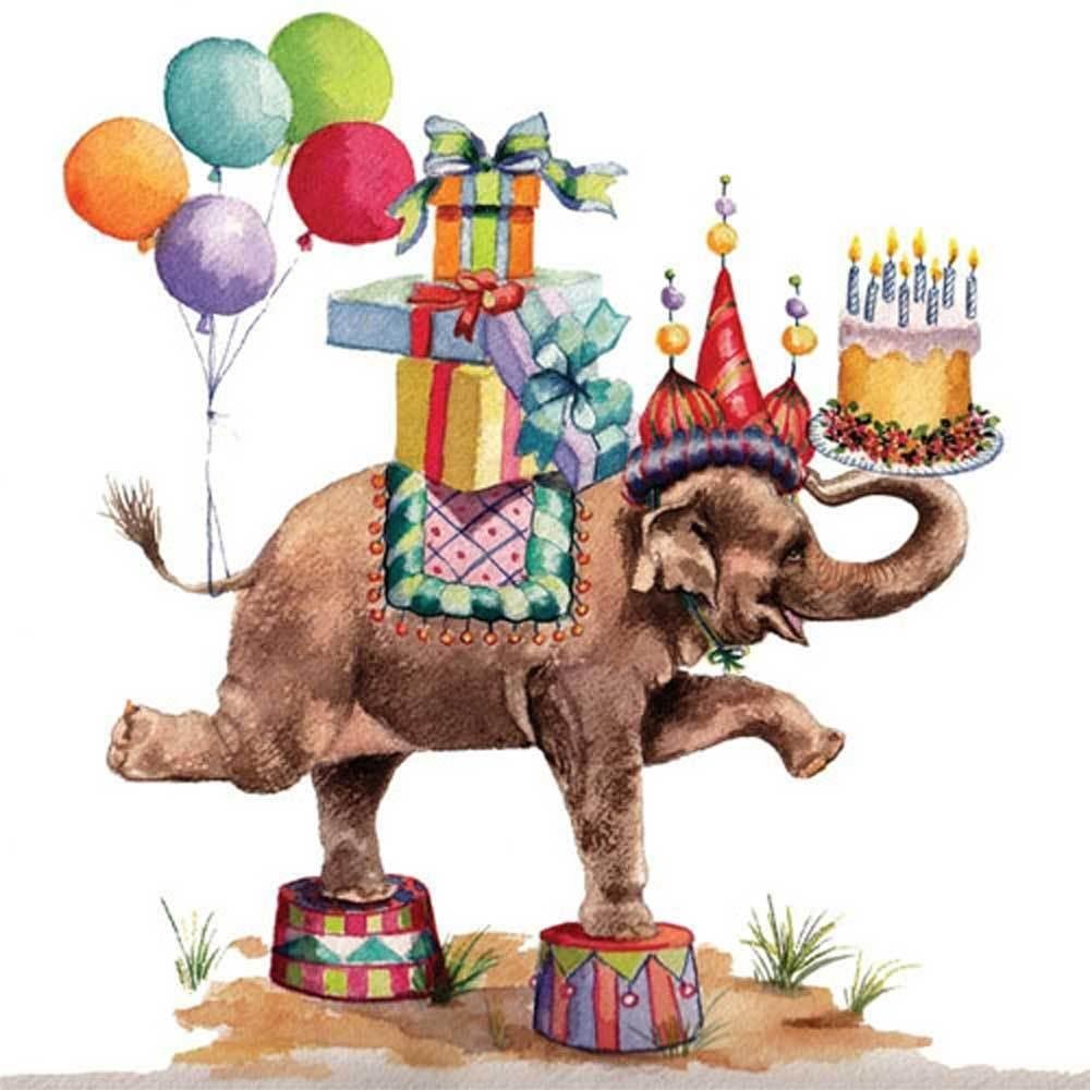 Поздравление со слоном