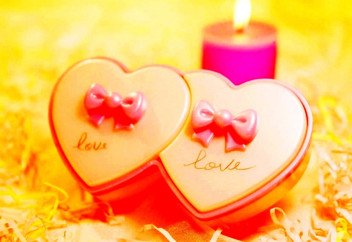 Сердечки нежные красивые