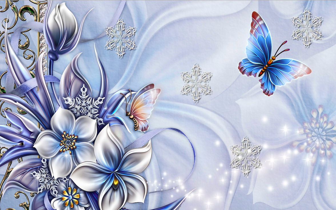 Фотообои абстракция цветы