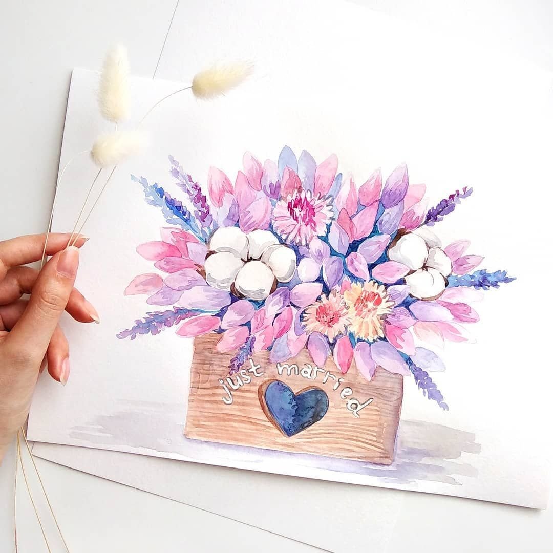 Лагурус акварель